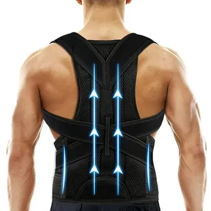 Posture Corrector Belt And Poster Correction Shoulder Support 😍🔥