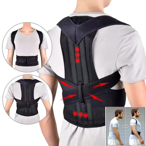 Posture Corrector Belt And Poster Correction Shoulder Support 😍🔥
