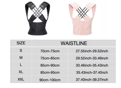 Body Posture Corrector Belt For Men & Women 😍 - Shoulder & Waist Posture Corrector Belt 😍